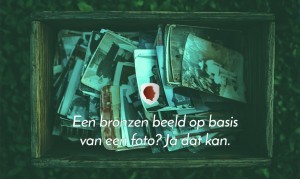 Oude fotos om een bronzen beeld van te laten maken, het kan